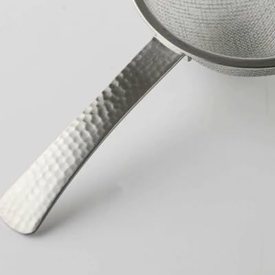 NAGOMI Hammered Tea Strainer – Japanese 18/8 Stainless Steel Fine Mesh Double Layer Filter for Matcha & Loose Leaf Tea, Traditional Tsubame Craft, Durable Portable Infuser- Crafted in Japan