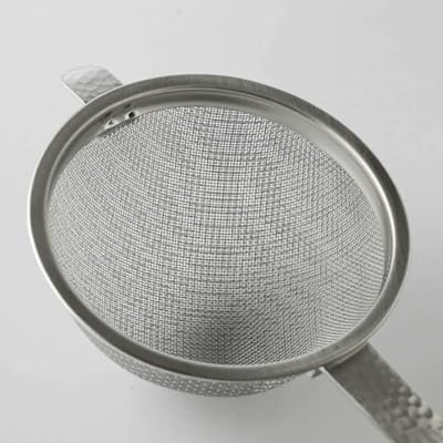 NAGOMI Hammered Tea Strainer – Japanese 18/8 Stainless Steel Fine Mesh Double Layer Filter for Matcha & Loose Leaf Tea, Traditional Tsubame Craft, Durable Portable Infuser- Crafted in Japan