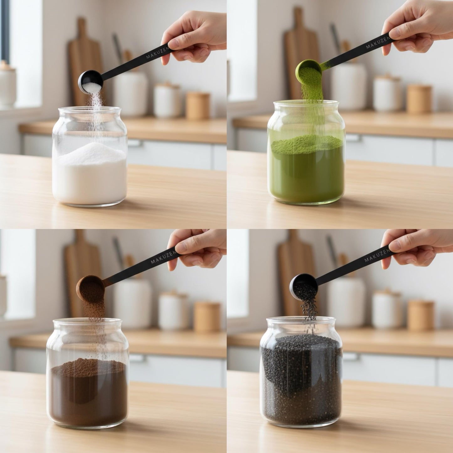 ZENSCOOP™ Stainless Steel 1 Gram (1/2 tsp) Matcha Measuring Spoon for Perfect Matcha Drinks - Long Handle with Hanging Hole