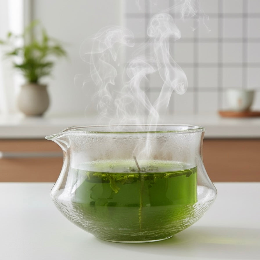 KASUMI BOWL™ – Double-Wall Glass Matcha Bowl with Pouring Spout | Borosilicate Tea Bowl for Matcha & Lattes